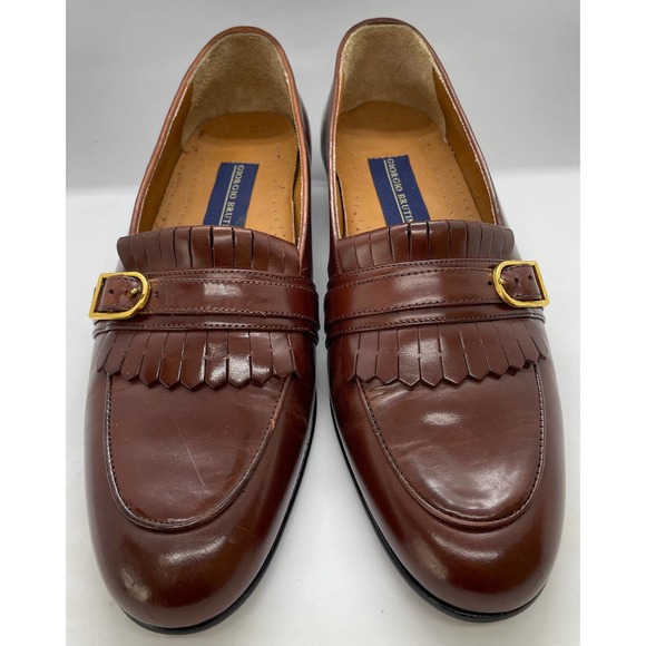 Giorgio Brutini Mens Size 9 Barry Brown Buckle Loafers